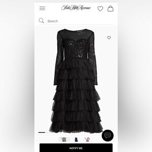 Sequined formal dress